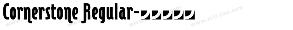 Cornerstone Regular字体转换